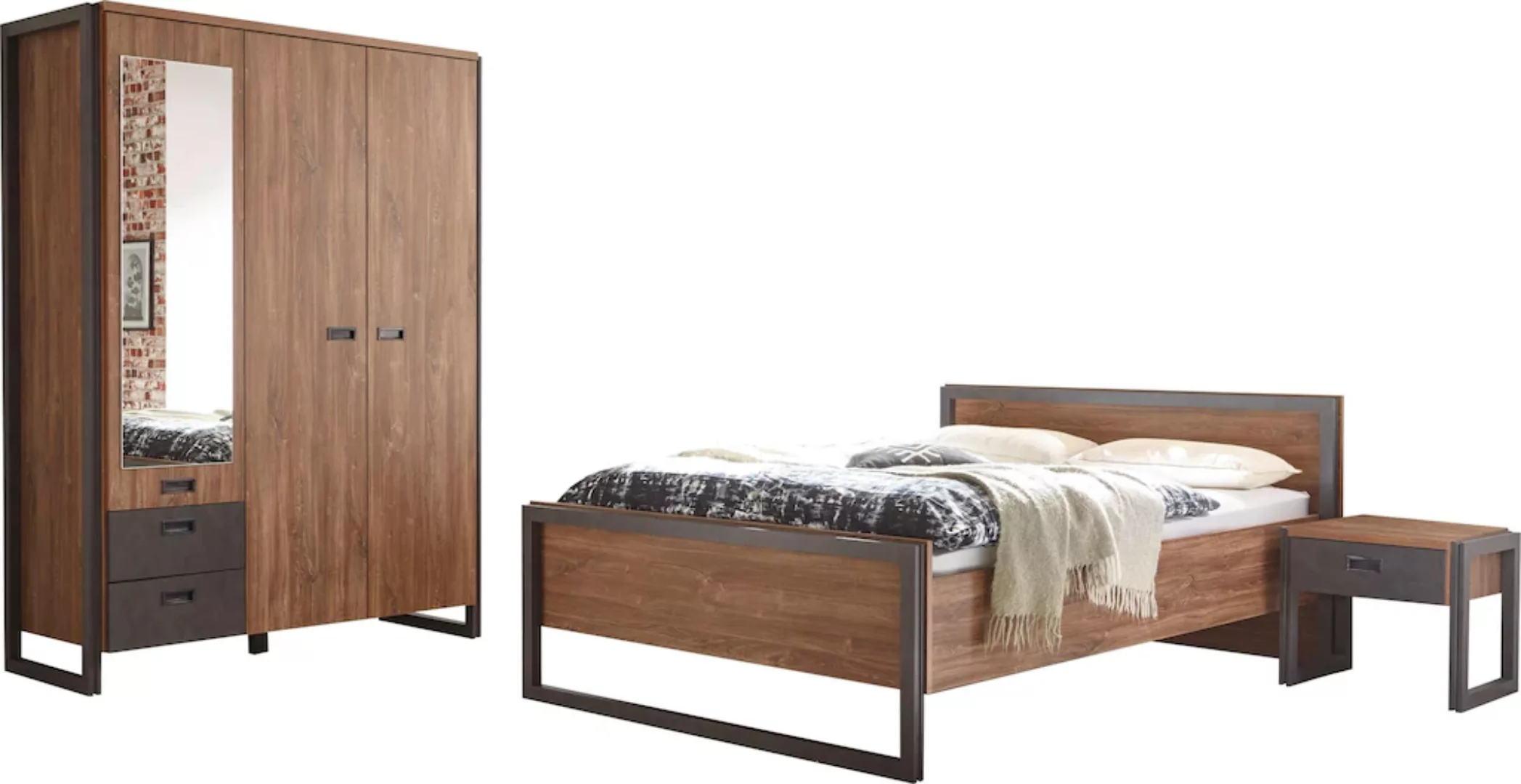 Home affaire Schlafzimmer-Set "Detroit", (Set, 4 tlg.) günstig online kaufen