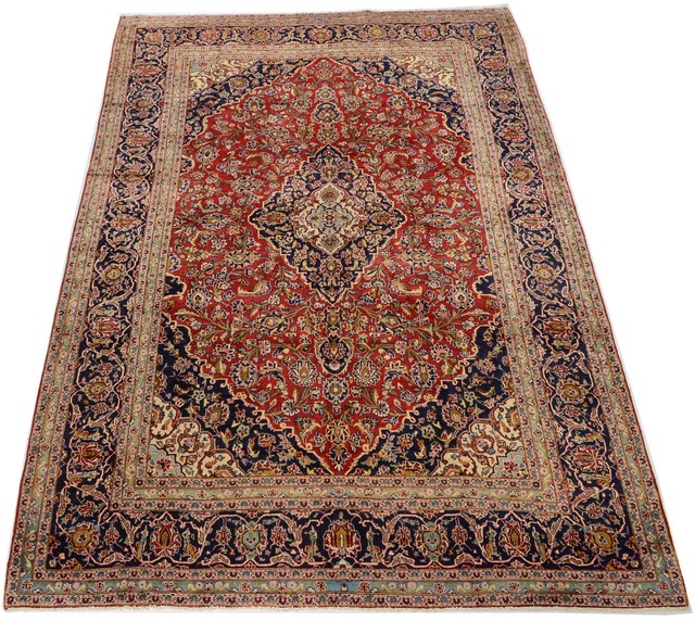 morgenland Orientteppich »Perser - Keshan - 374 x 251 cm - rot«, rechteckig günstig online kaufen