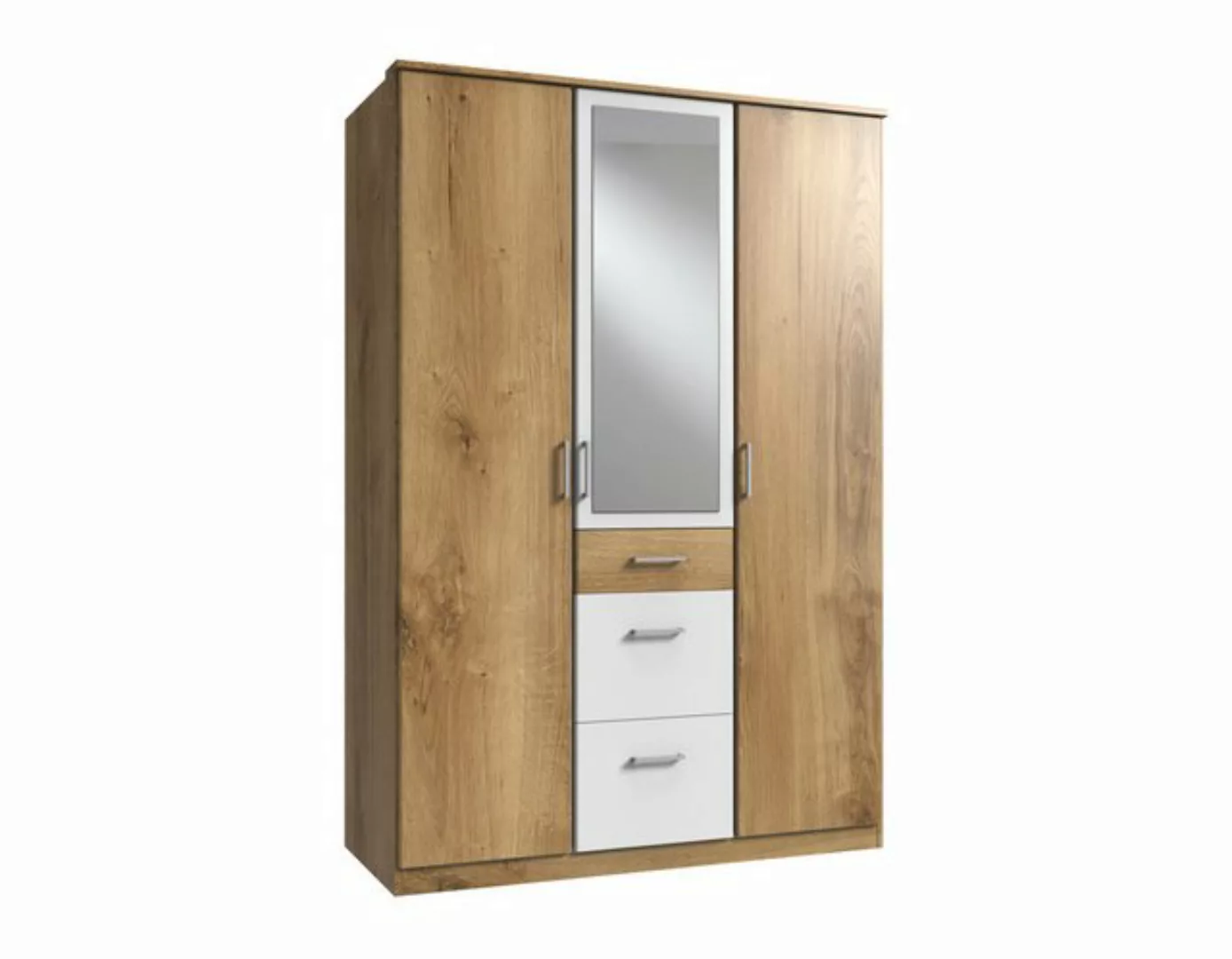 Kleiderschrank 3trg mit 1 Spiegel CLICK von WIMEX braun günstig online kaufen