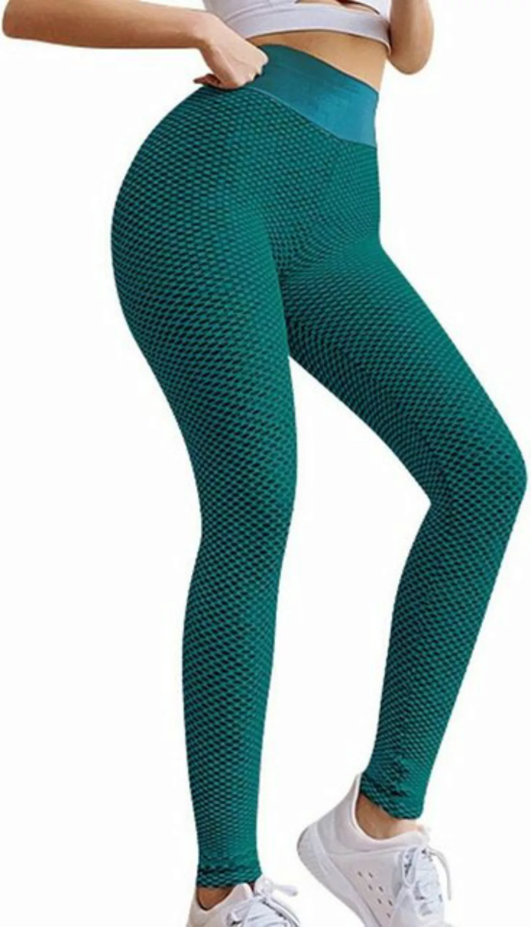 Gigicial Leggings Damen Honeycomb Leggings, Damen Gym Leggings Sport Booty günstig online kaufen