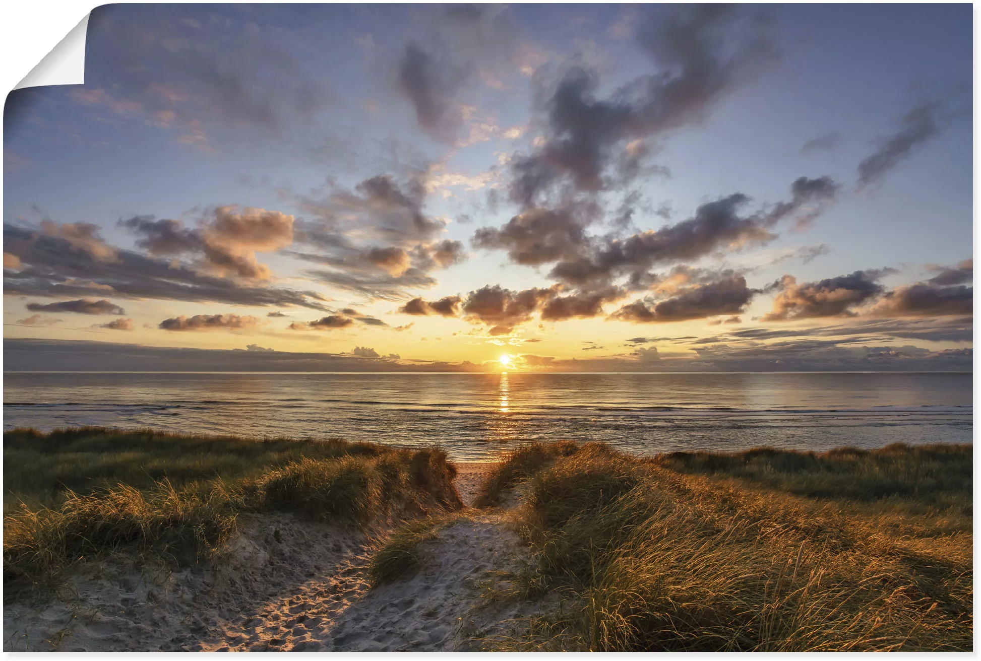 Artland Wandbild "Sonnenuntergang auf Sylt", Bilder vom Sonnenuntergang & - günstig online kaufen