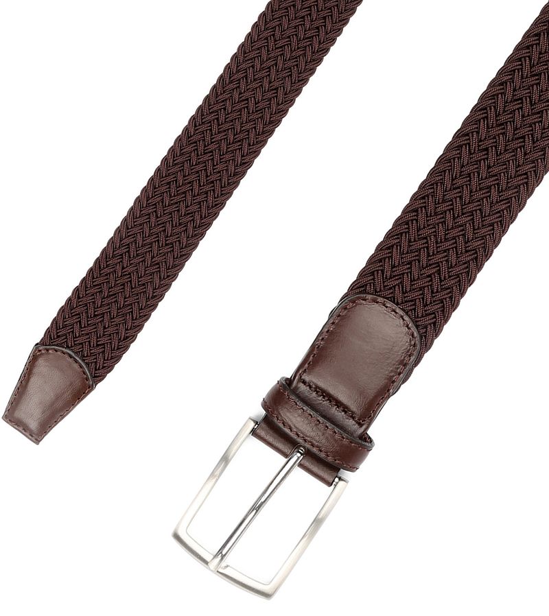 Profuomo Geflochtener Gürtel Braun - Größe 85 günstig online kaufen
