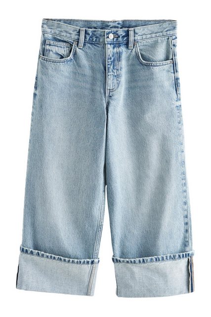 Next Caprijeans Verkürzte Jeans mit Umschlag aus 100 % Baumwolle (1-tlg) günstig online kaufen