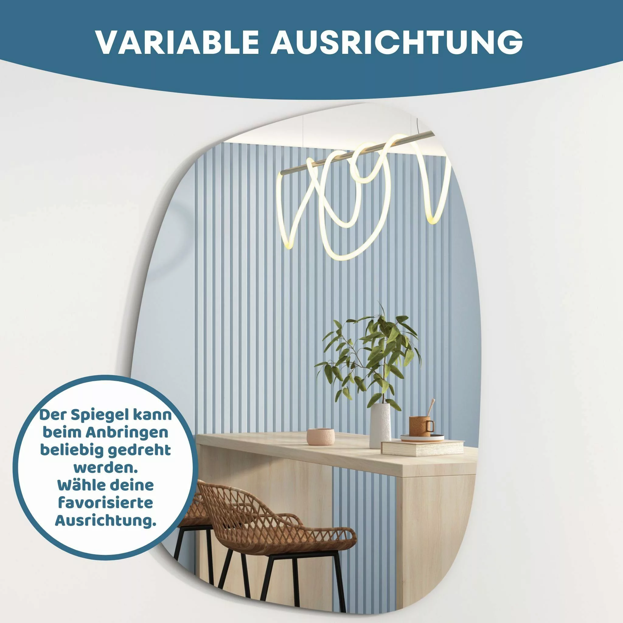 Albatros International Spiegel Albatros Designerspiegel Asymmetrisch günstig online kaufen