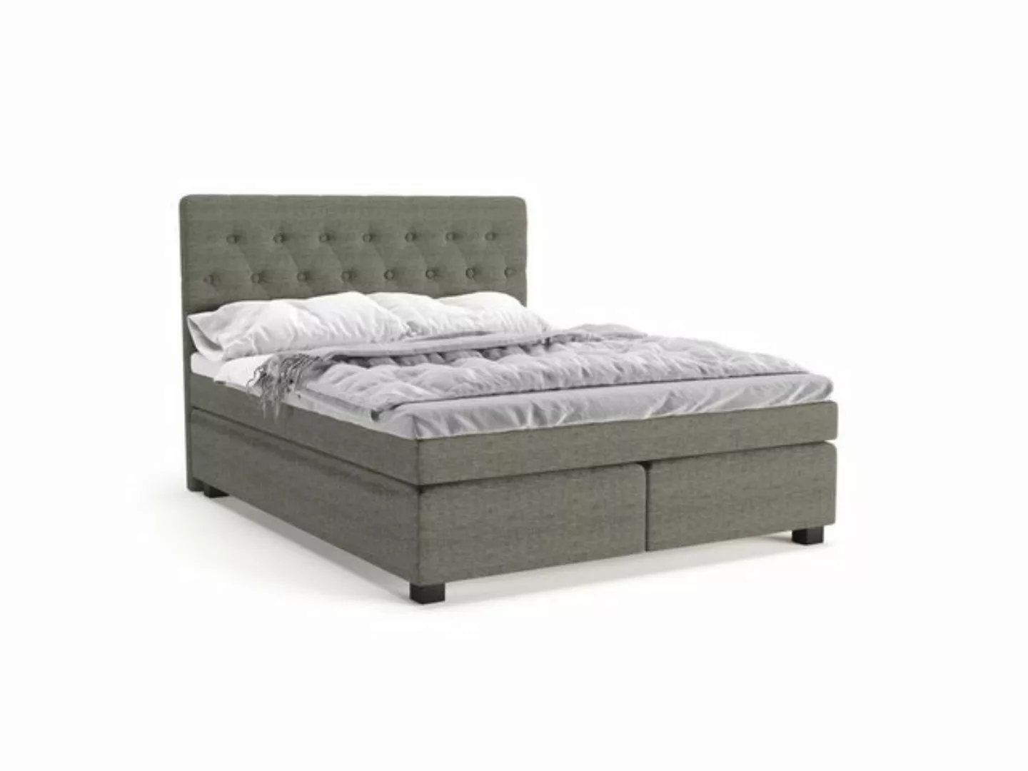 PANDA MÖBEL GmbH Boxspringbett Winston, Doppelbett, Polsterbett mit Kopftei günstig online kaufen