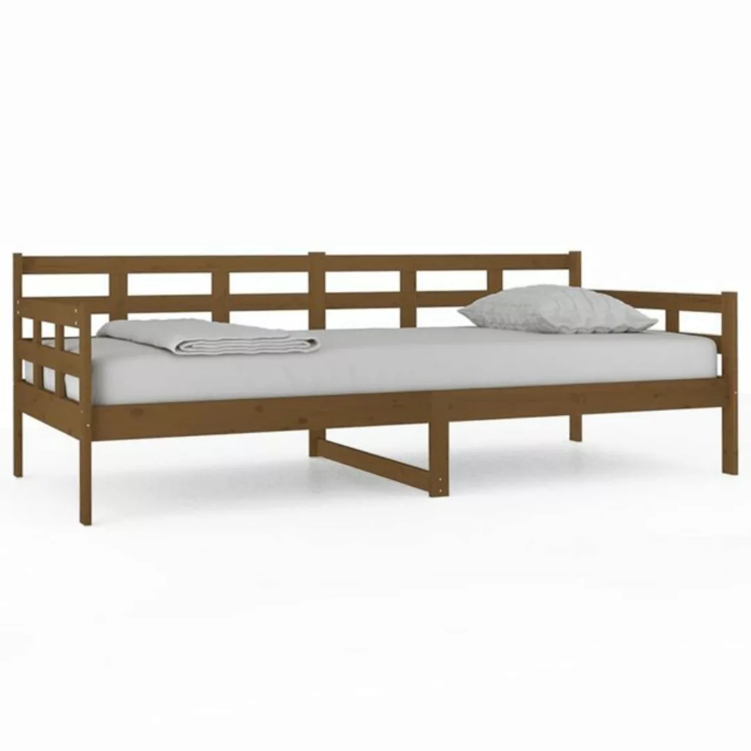 furnicato Bett Tagesbett Honigbraun Massivholz Kiefer 90x200 cm günstig online kaufen