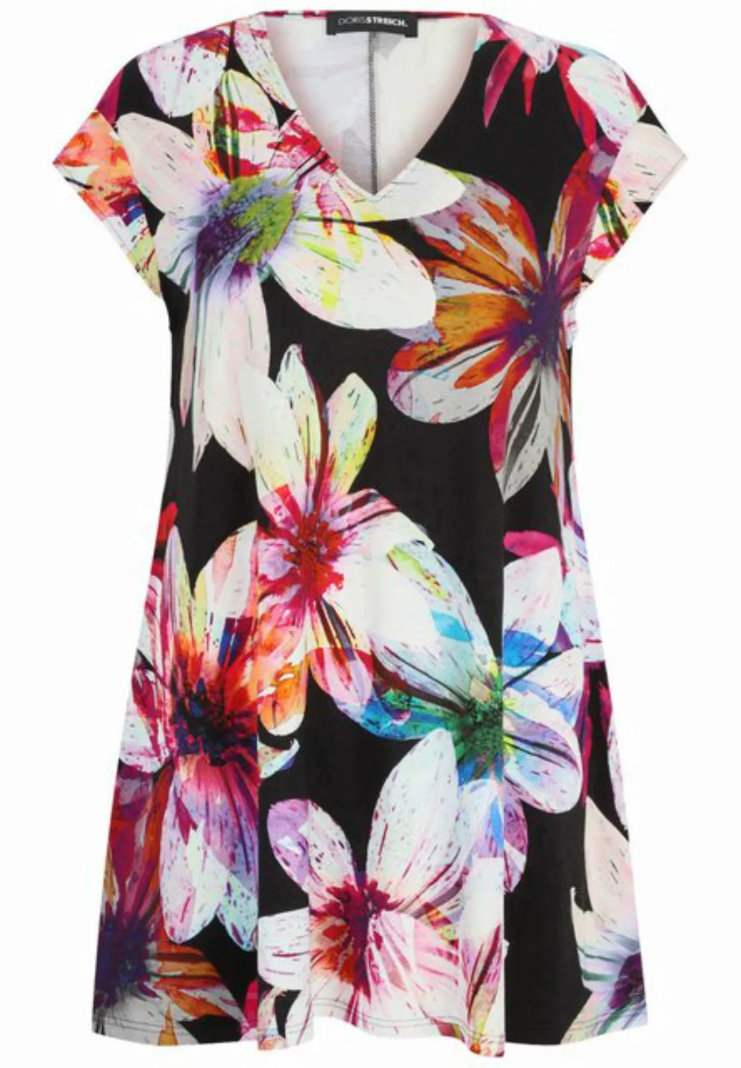 Doris Streich Longshirt (1-tlg) mit Blüten-Print günstig online kaufen