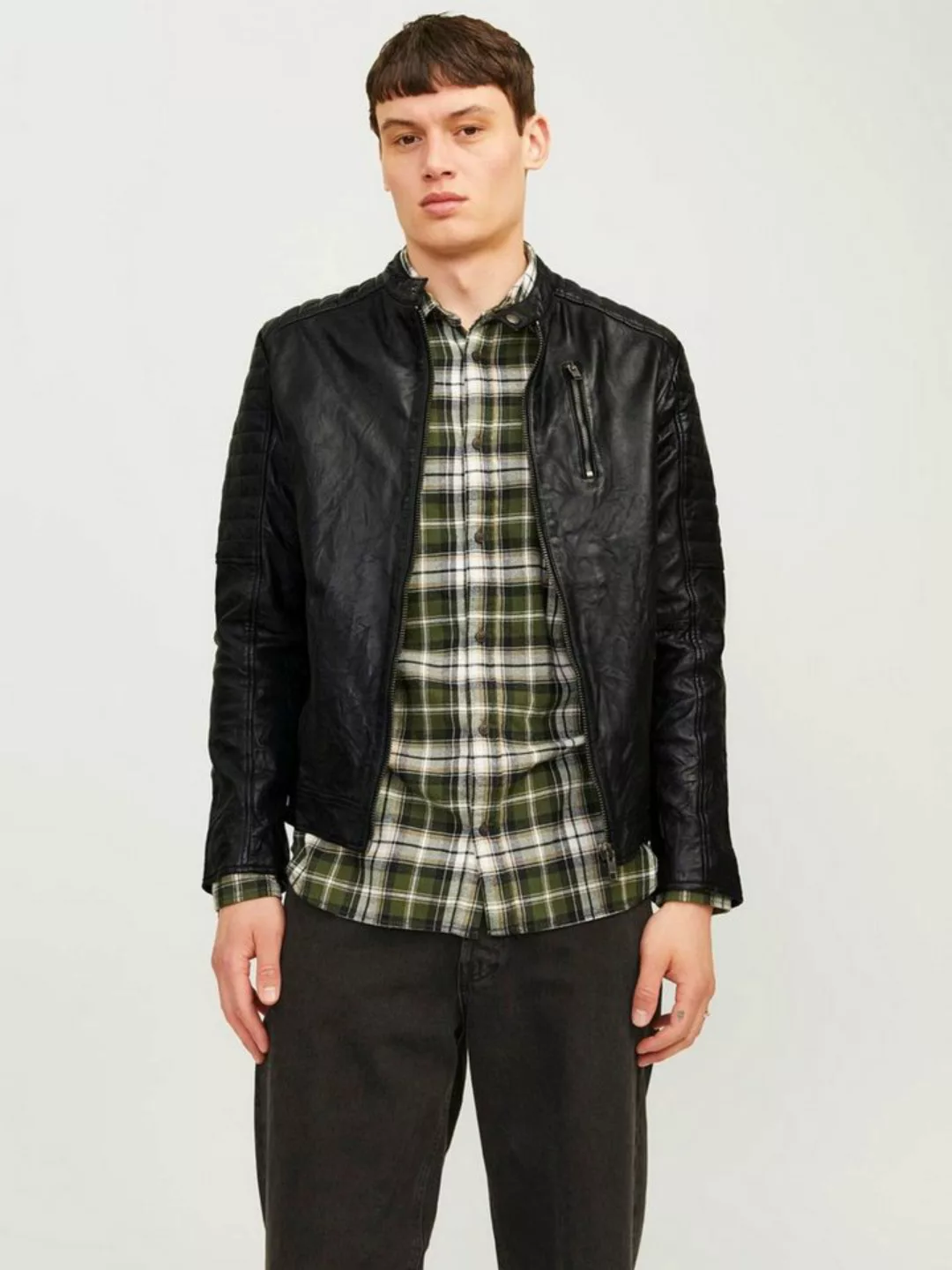 Jack & Jones Lederjacke JJERICHARD LEATHER JACKET NOOS günstig online kaufen