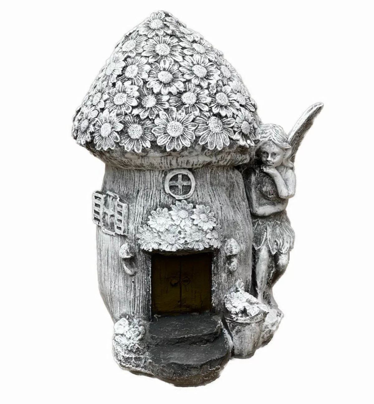 Stone and Style Gartenfigur Steinfigur Feenhaus günstig online kaufen