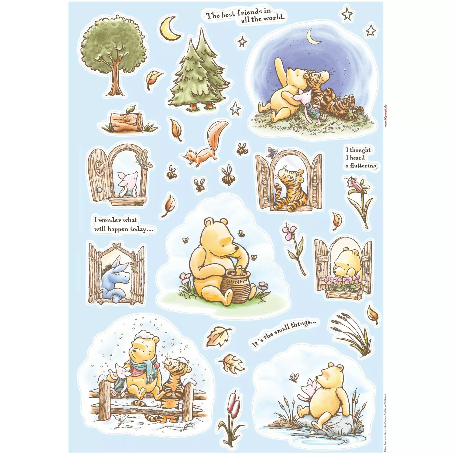Komar Deko-Sticker Winnie Pooh Adventure 50 x 70 cm günstig online kaufen