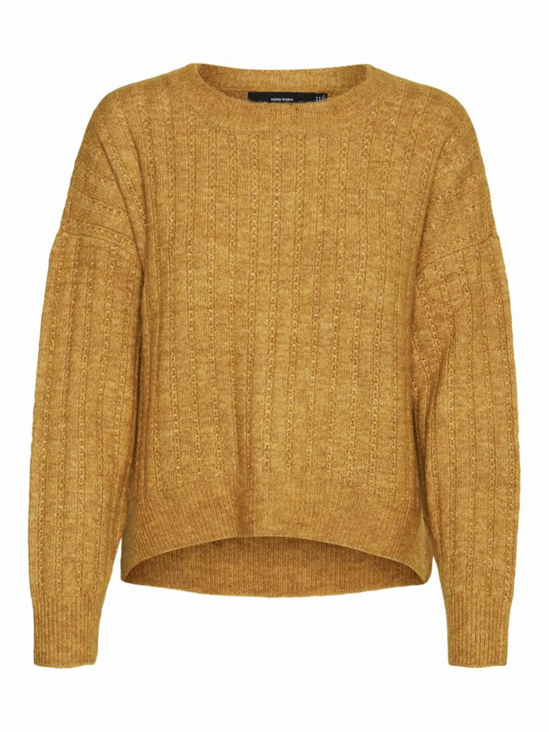 VERO MODA Strick Pullover Damen Gelb günstig online kaufen