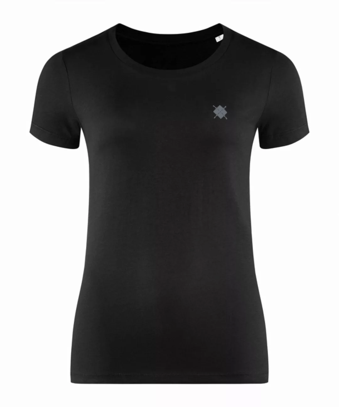 Burlington Damen T-Shirt Rundhals, XL, Schwarz, Raute, Baumwolle, 2269012-3 günstig online kaufen