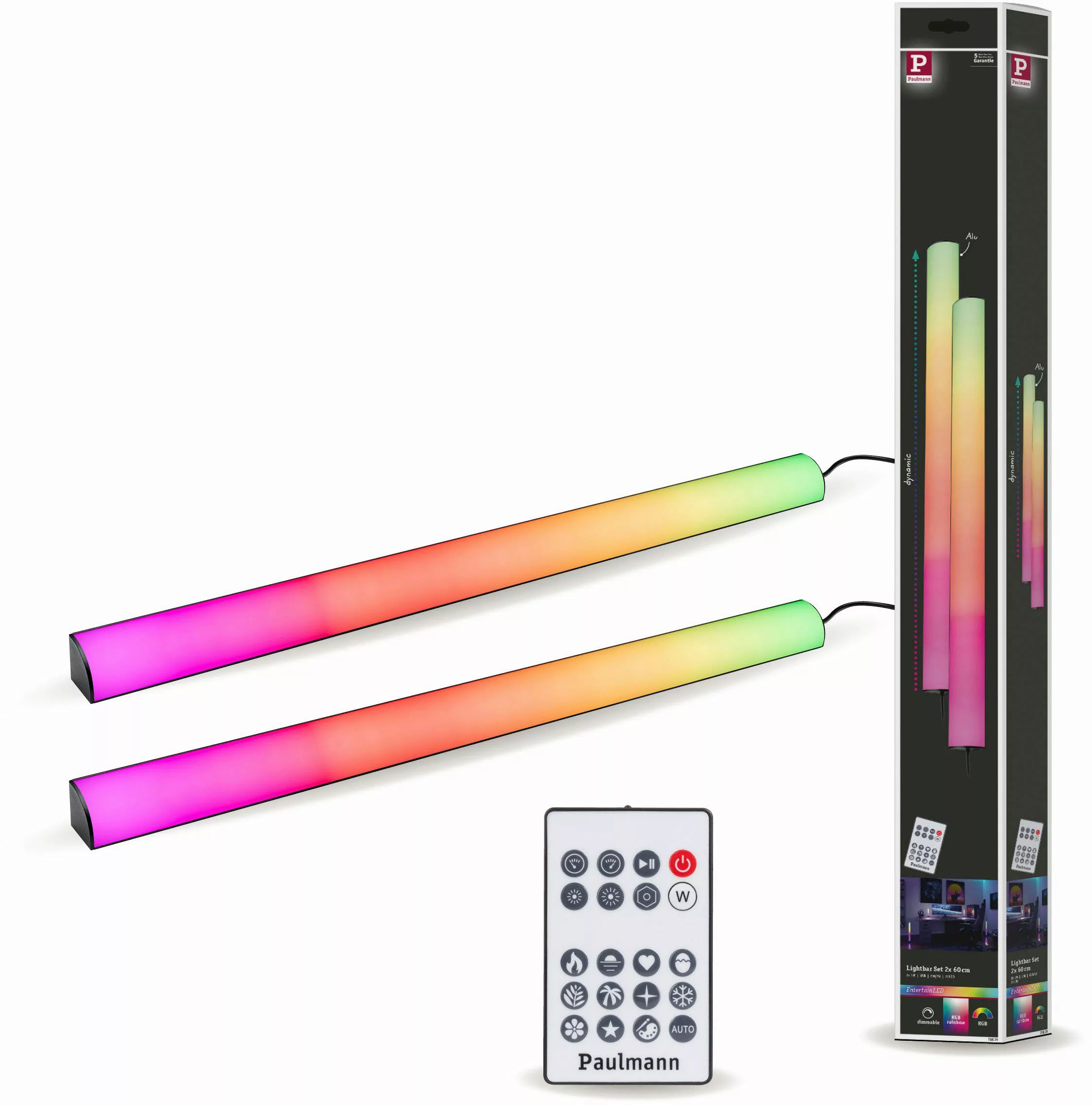 Paulmann EntertainLED Lightbar, RGB, 60cm, 2er-Set günstig online kaufen