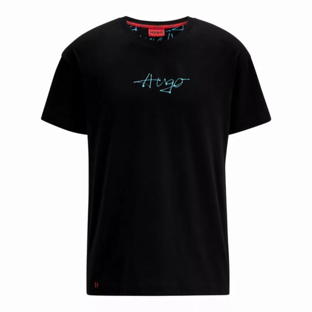 HUGO T-Shirt T-Shirt Handwritten mit Logoprint in geschwungener Schrift auf günstig online kaufen