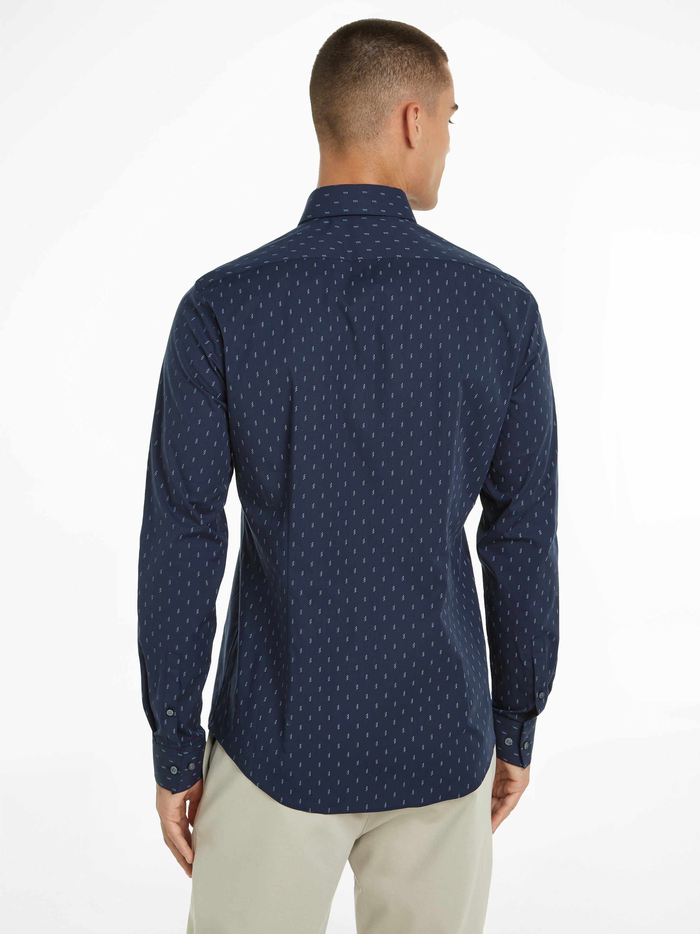 Calvin Klein Langarmhemd POPLIN LEAF PRINT günstig online kaufen