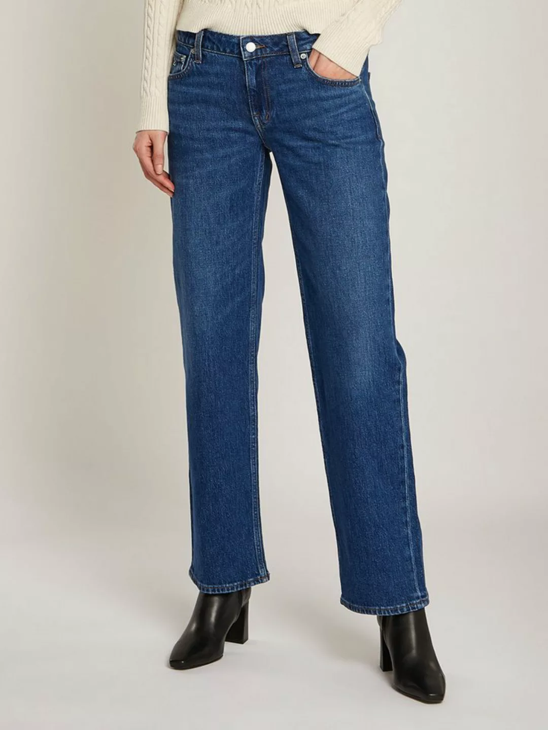 Tommy Jeans Straight-Jeans SOPHIE LW STR CH0152 mit Nieten günstig online kaufen