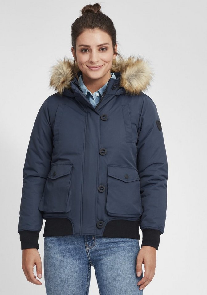 OXMO Winterjacke OXAcila Wattierte Winterjacke mit Kapuze und abnehmbarem K günstig online kaufen