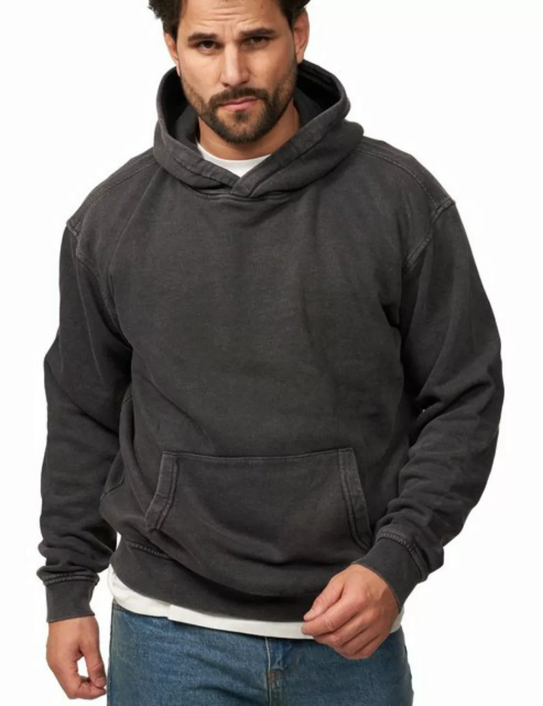 DAILY COTTON Hoodie DCTALGAR Herren Basic Kapuzenpullover Oversized Raglan günstig online kaufen