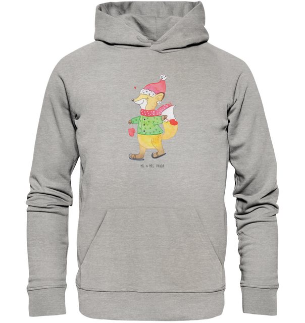 Mr. & Mrs. Panda Hoodie Größe M Fuchs Schlittschuhe - Heather Grey - Gesche günstig online kaufen