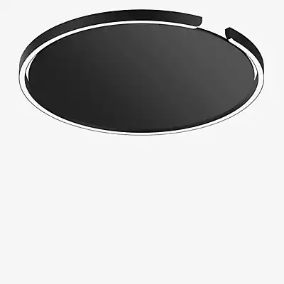 Occhio Mito Soffitto 60 Up Narrow Wand- und Deckenleuchte LED, Kopf schwarz günstig online kaufen