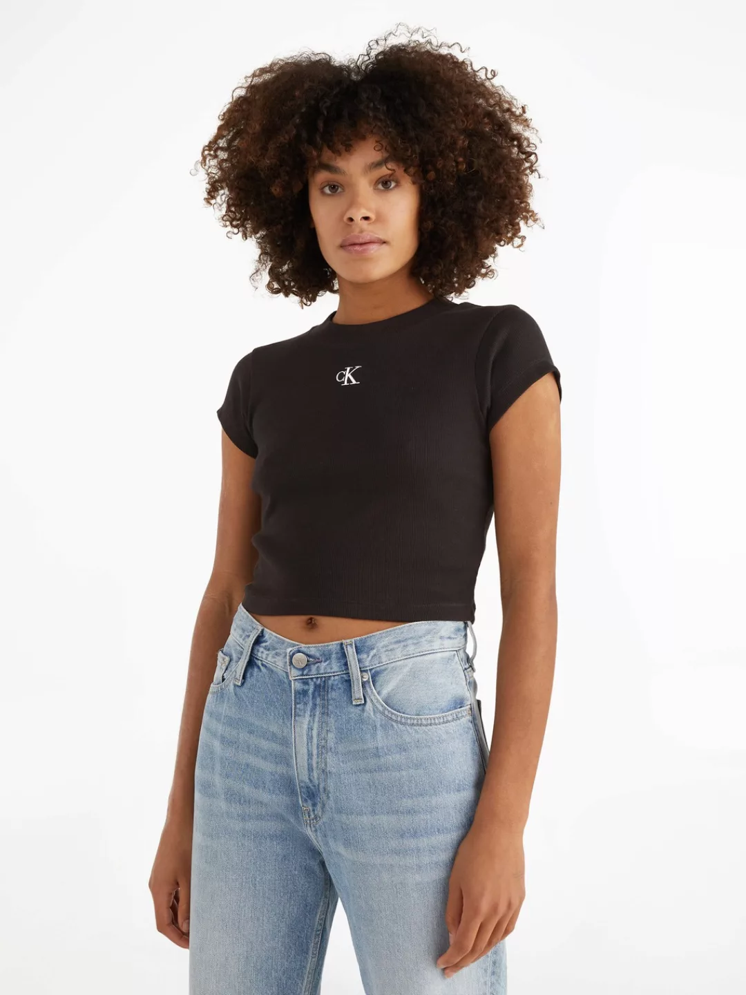 Calvin Klein Jeans T-Shirt "CK RIB BABY TEE" günstig online kaufen