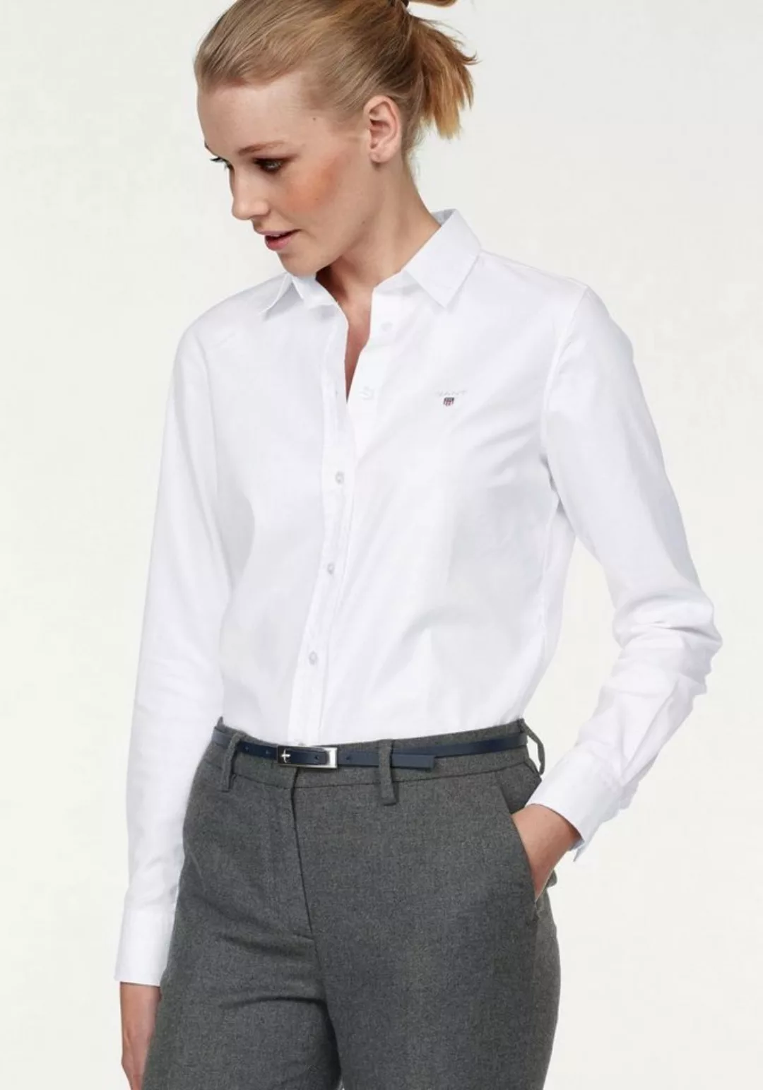 Gant Hemdbluse Stretch-Oxford-Stoff für bequemen Sitz u. Bewegungsfreiheit günstig online kaufen