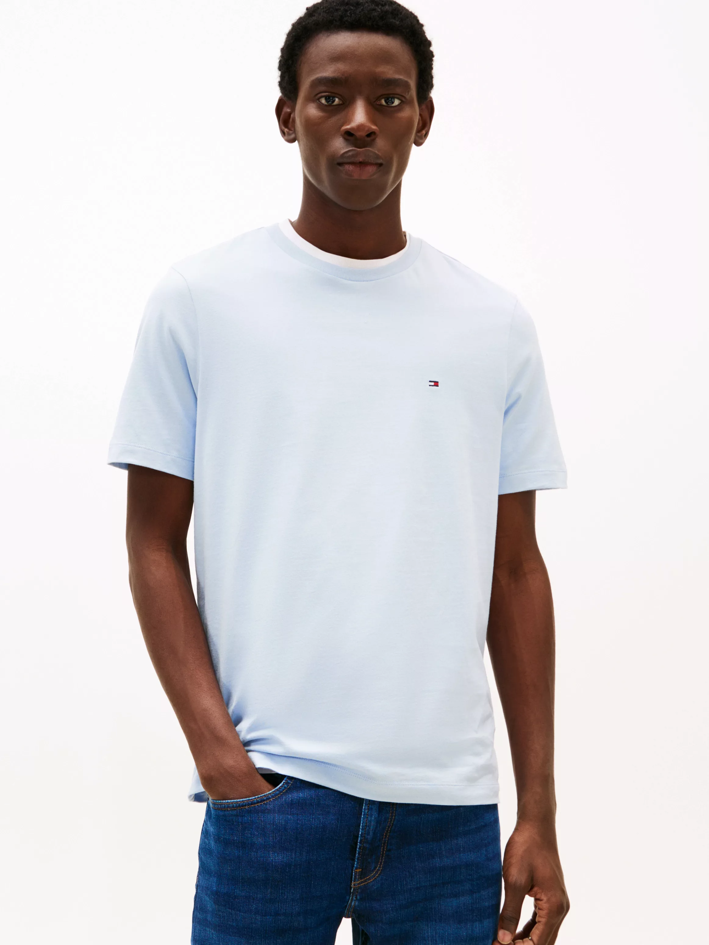 Tommy Hilfiger T-Shirt "ESSENTIAL REG FIT SOLID TEE", mit Rundhalsausschnit günstig online kaufen