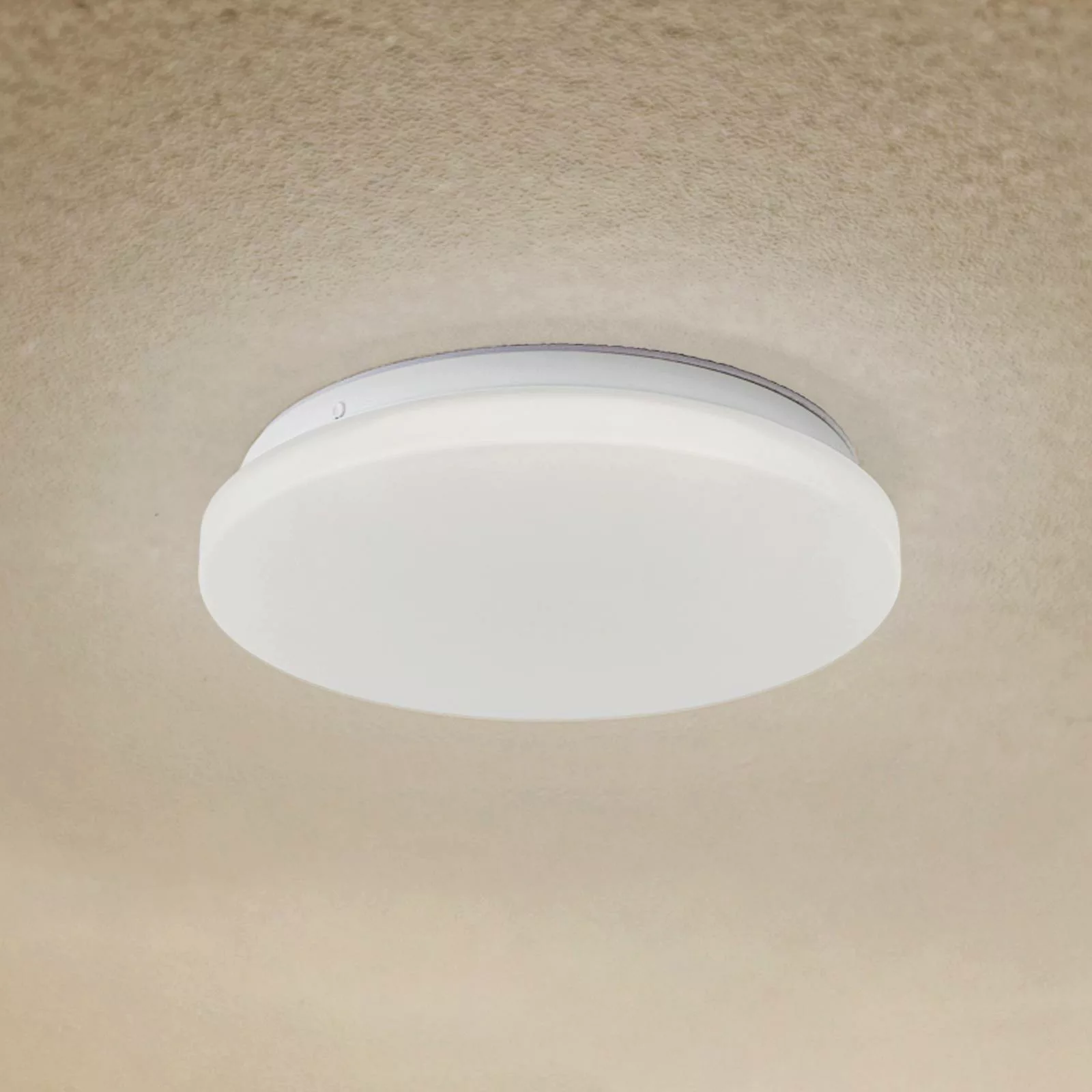 Lindby LED-Außendeckenleuchte Kirkola, 3000 K, Ø 26 cm, weiß günstig online kaufen