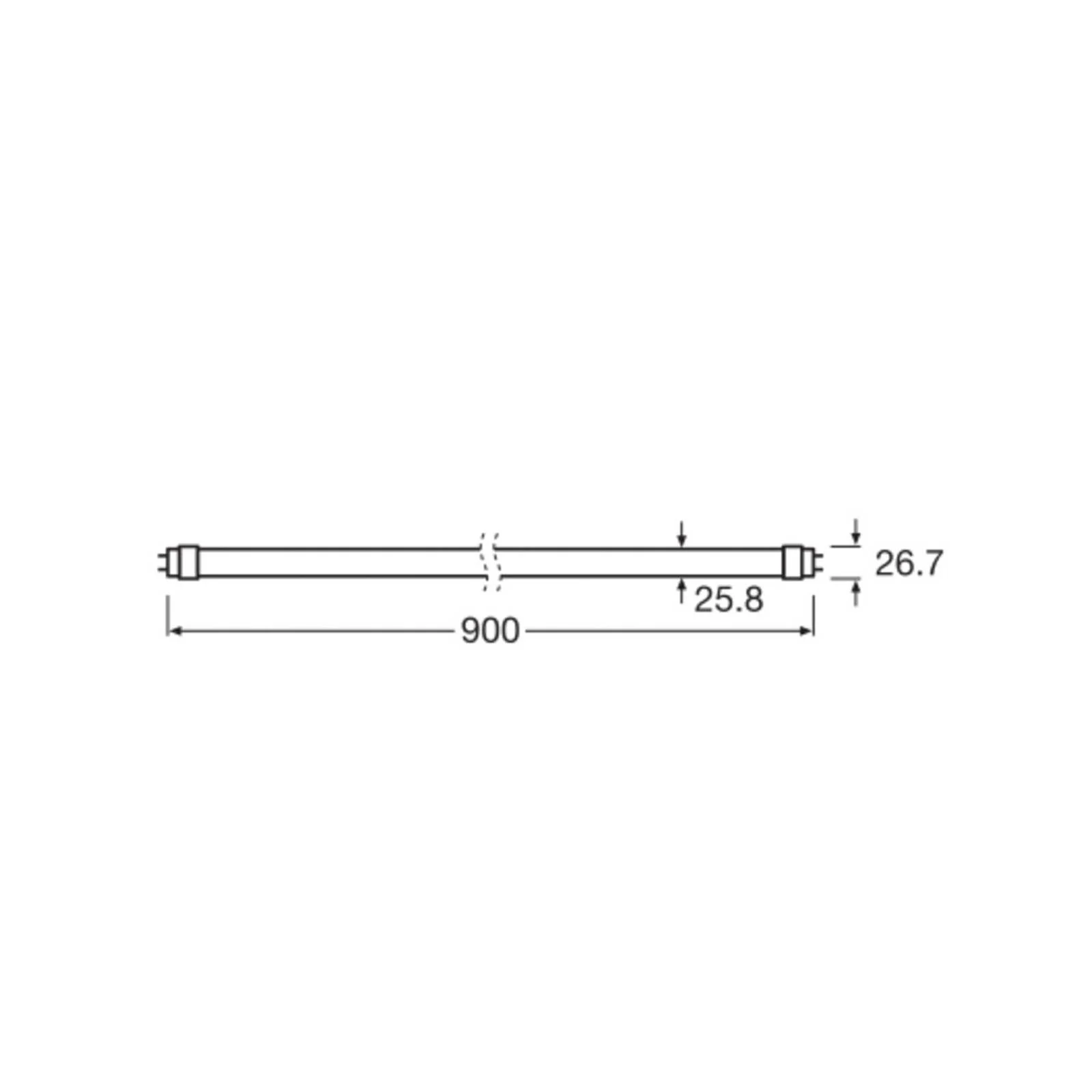 OSRAM LED-Pflanzenlampe T8 10W Röhre Fluora 2.500K 90cm günstig online kaufen