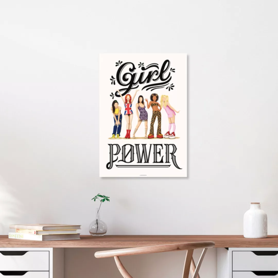 Poster / Leinwandbild - Girl Power günstig online kaufen