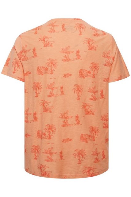 Blend T-Shirt Meliertes T-Shirt mit Palmen Print TEE 5378 in Orange günstig online kaufen