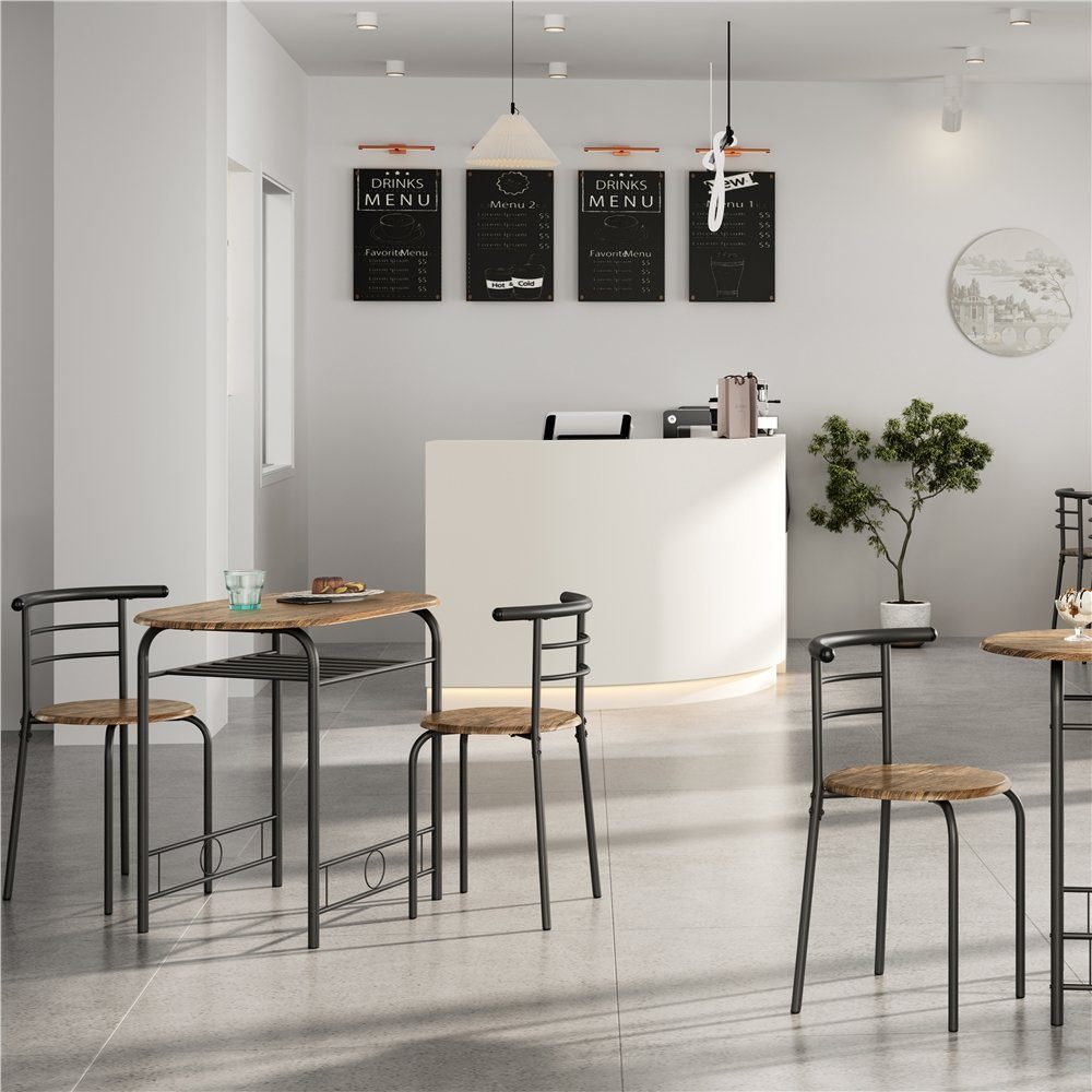 Yaheetech Esszimmer-Set Essgruppe mit 2 Stühlen, günstig online kaufen