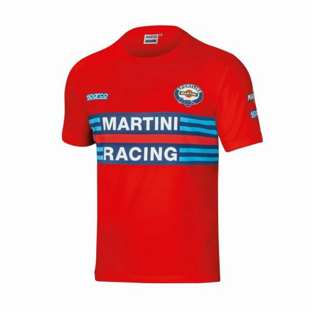 sparco T-Shirt Herren Kurzarm-T-Shirt Sparco Martini Racing Rot günstig online kaufen