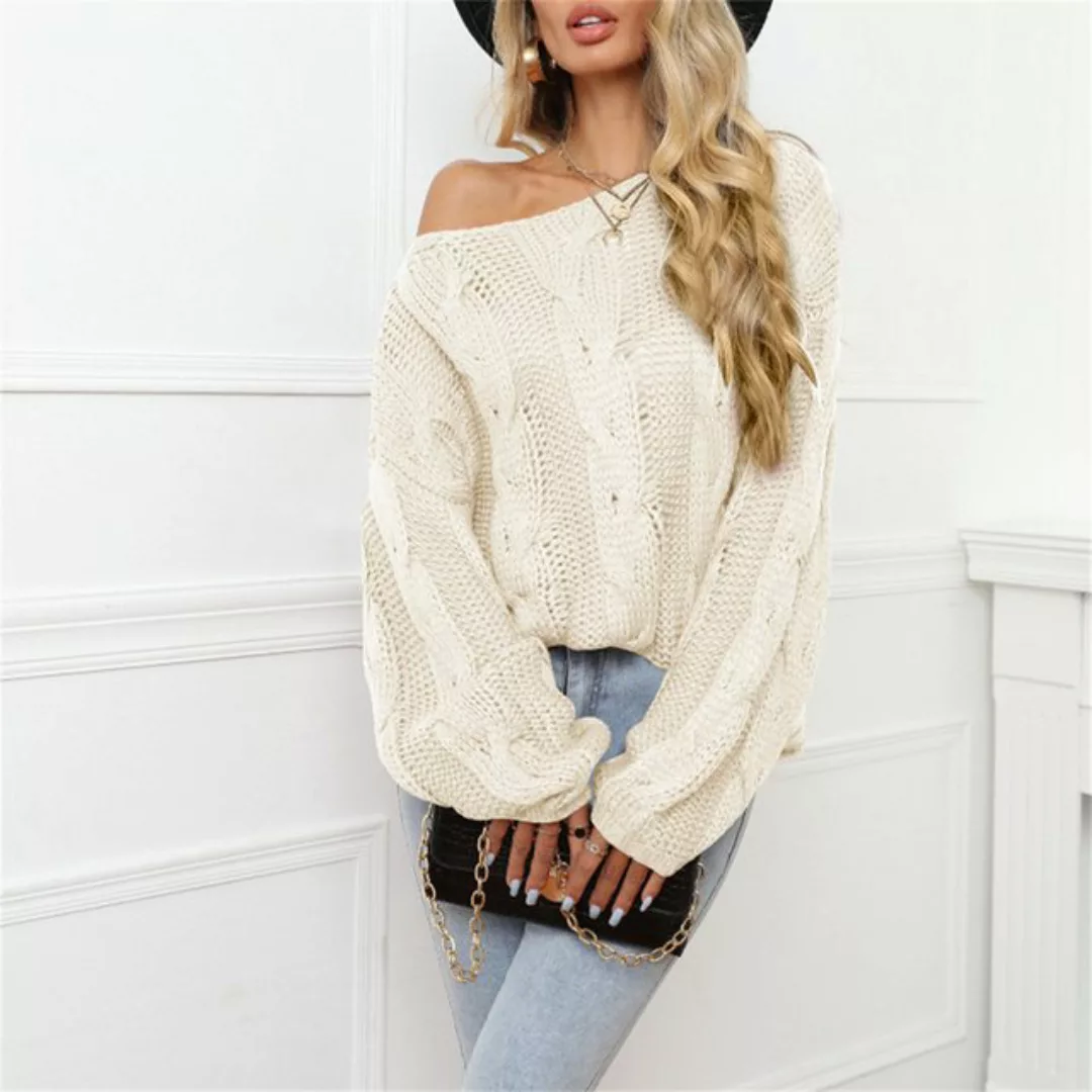 AFAZ New Trading UG Strickpullover Schulterfreier Pullover für Damen mit se günstig online kaufen