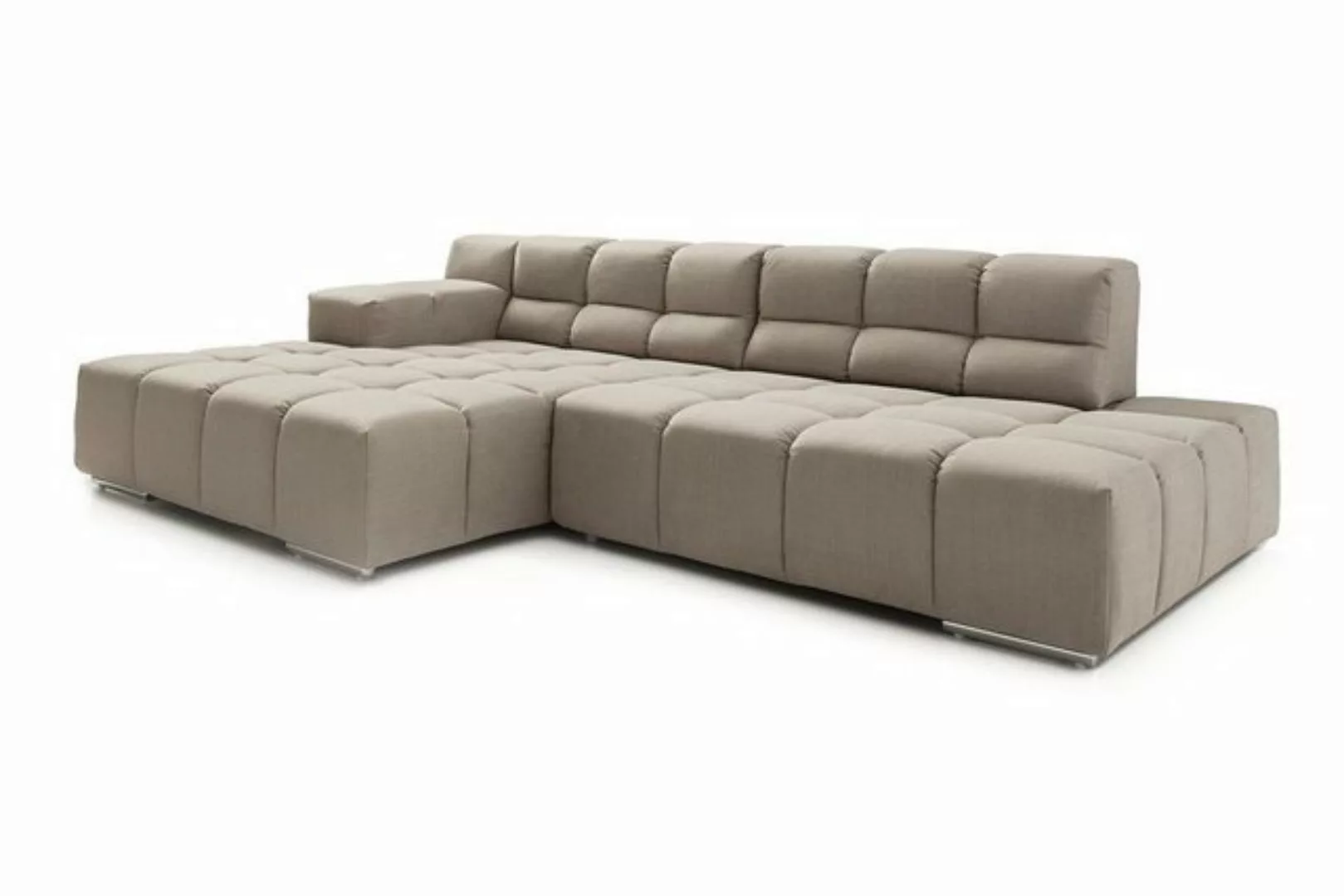 daslagerhaus living Ecksofa Ecksofa Cube Stoff natur günstig online kaufen