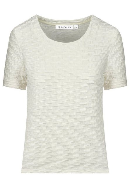 BICALLA T-Shirt Shirt Structure - 01/off-white (1-tlg) günstig online kaufen