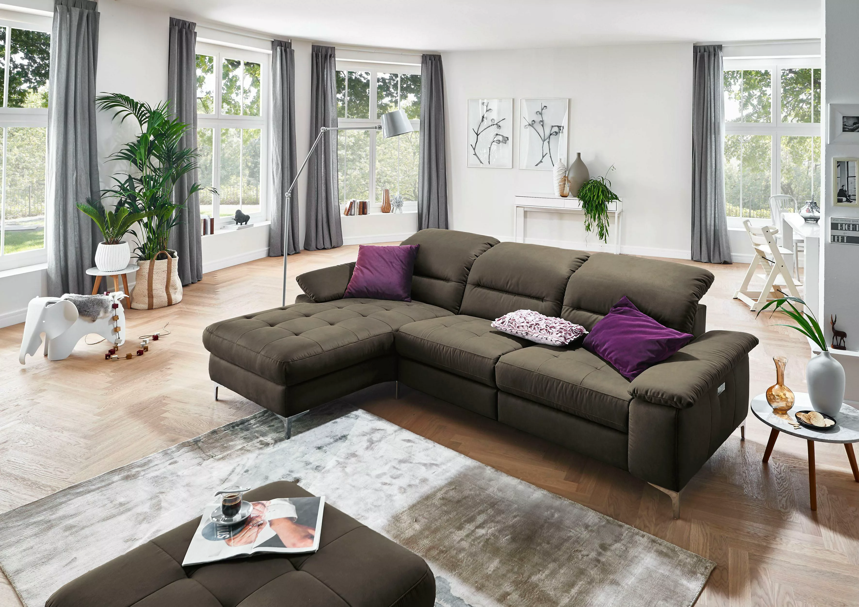 Places of Style Ecksofa "Basel" günstig online kaufen