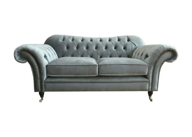 Xlmoebel Chesterfield-Sofa Chesterfield Textil Sofa 2-Sitzer Luxus Polster günstig online kaufen