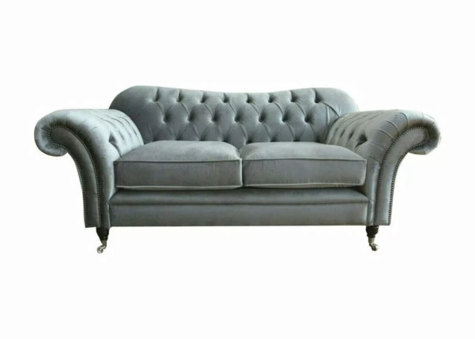 Xlmoebel Chesterfield-Sofa Chesterfield Textil Sofa 2-Sitzer Luxus Polster günstig online kaufen