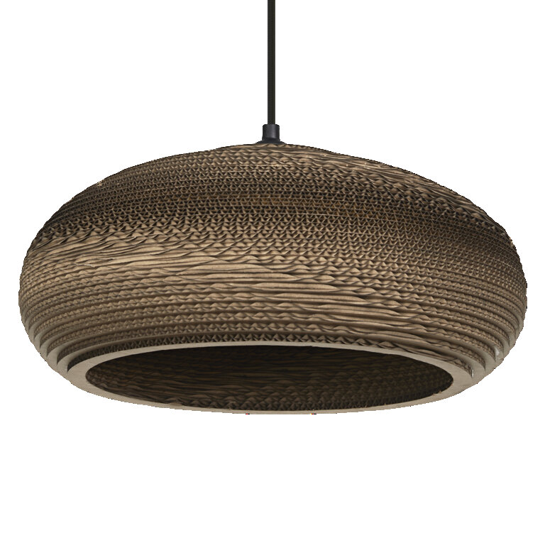 LEDVANCE Hängeleuchte Drop, Ø 40 cm, braun, Wellpappe, E27 günstig online kaufen
