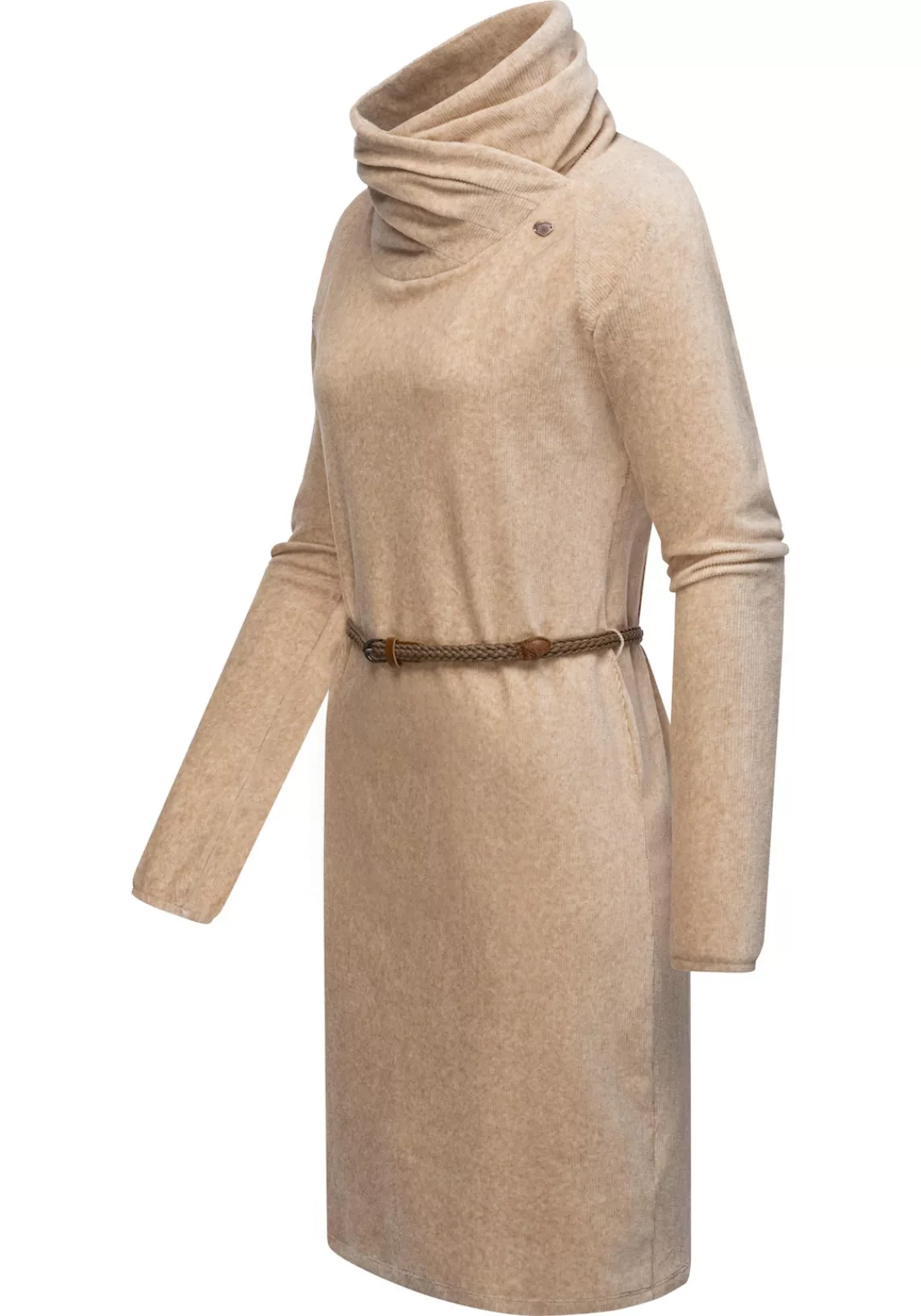 Ragwear Sweatkleid "Belita", warmes Cord-Kleid mit breitem Schlauchkragen günstig online kaufen