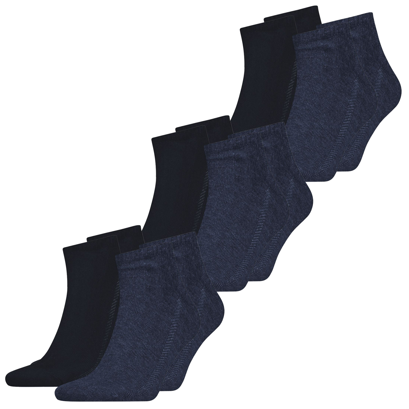 Levis Unisex Quarter Sportsocken 168SF Mid Cut 4er 6er 8er Multipack günstig online kaufen