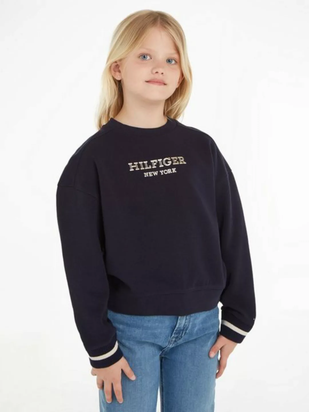 Tommy Hilfiger Sweatshirt MONOTYPE FOIL CREW mit Logo-Druck günstig online kaufen