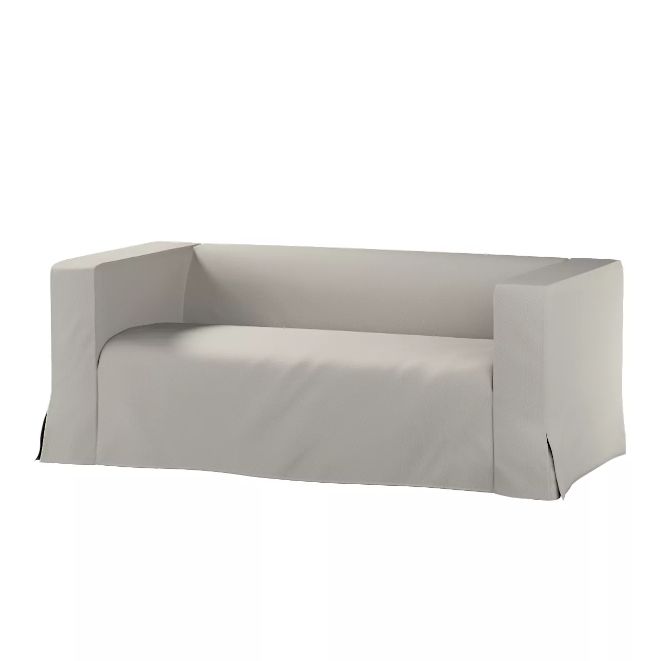 Bezug für Klippan 2-Sitzer Sofa, lang mit Kellerfalte, grau, Klippan 2-er, günstig online kaufen