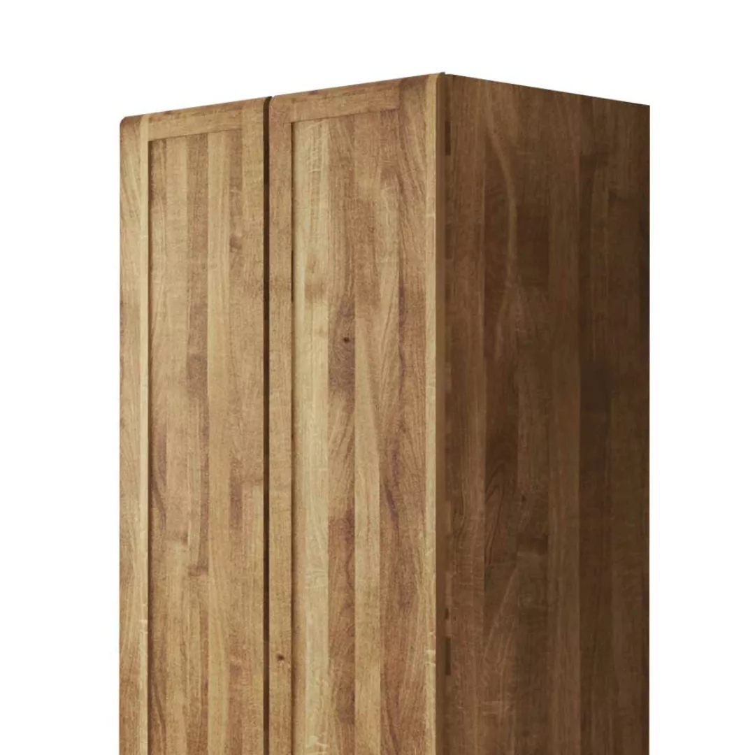 Holzschrank aus Wildeiche Massivholz 90 cm breit günstig online kaufen