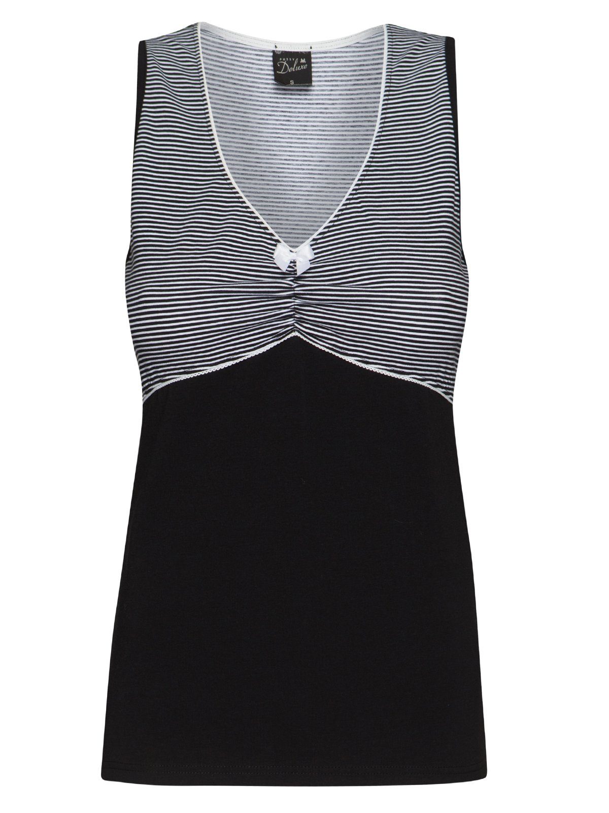 Pussy Deluxe Tanktop Mini Stripes günstig online kaufen