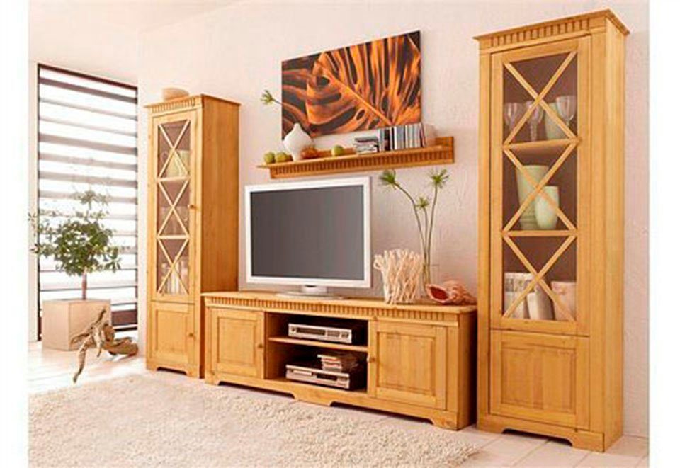 Home affaire Wohnwand "Lisa", (Set, 3 St.), bestehend aus zwei Vitrinen und günstig online kaufen
