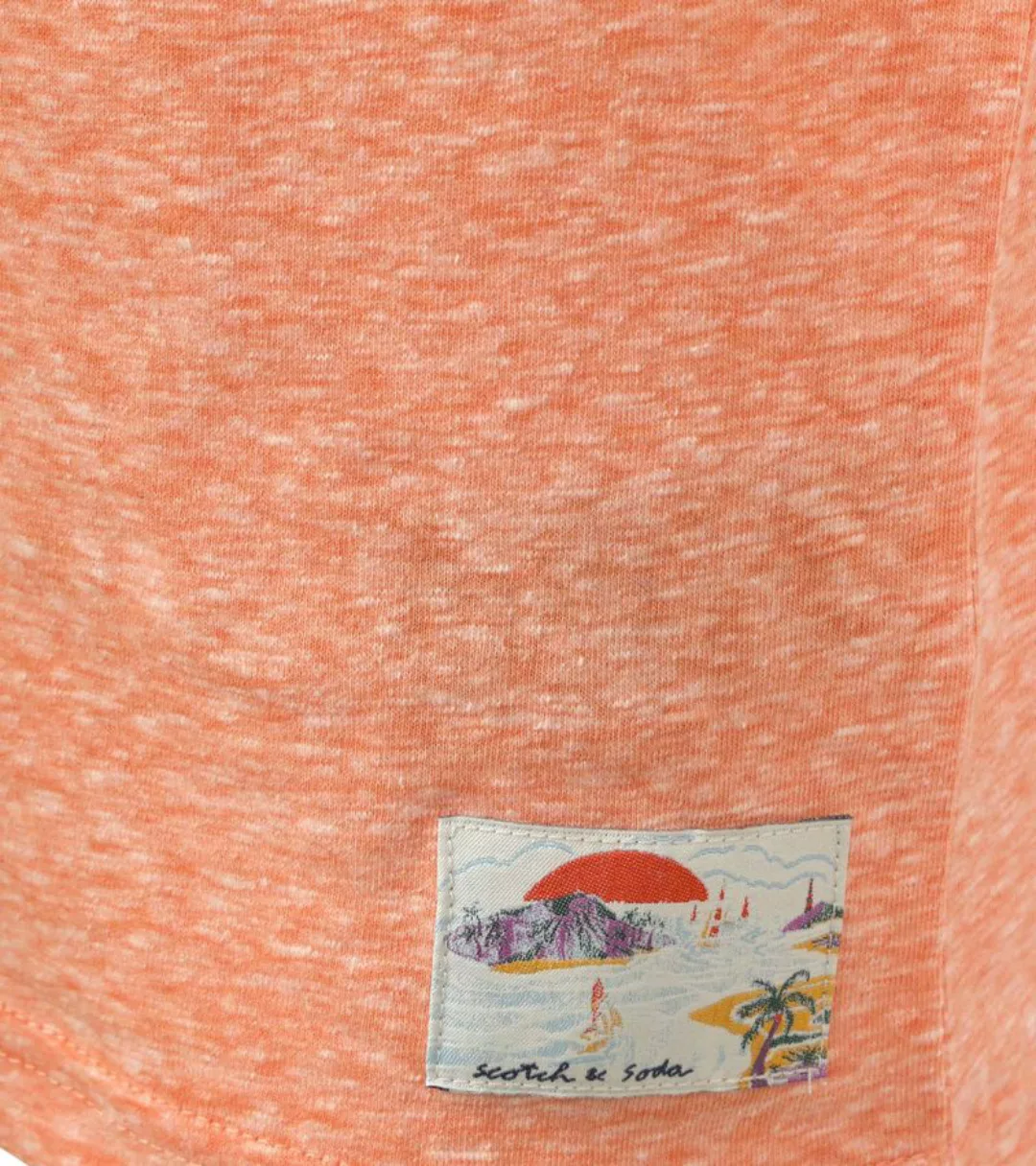 Scotch & Soda T-Shirt Melange Orange - Größe M günstig online kaufen