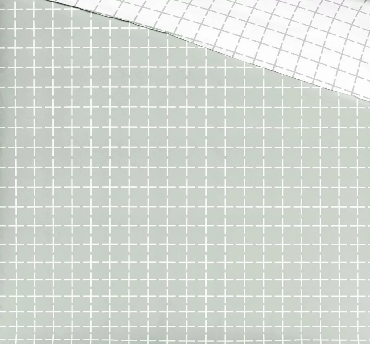 JACK Wendebettwäsche 135x200cm Renforcé Kariert Quadrat günstig online kaufen