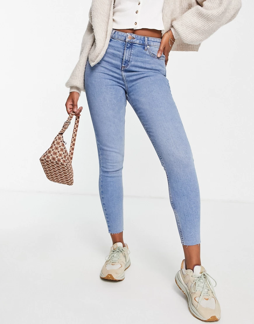 Miss Selfridge – Emily – Knöchellange Jeans mit engem Schnitt & hohem Bund günstig online kaufen